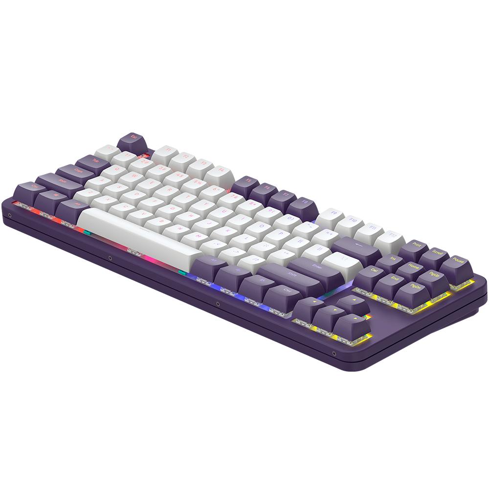 Геймърскa механична клавиатура Dark Project ALU87A Violet RGB - TKL-3