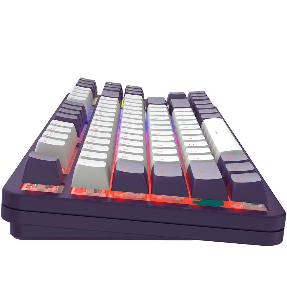 Геймърскa механична клавиатура Dark Project ALU87A Violet RGB - TKL-4