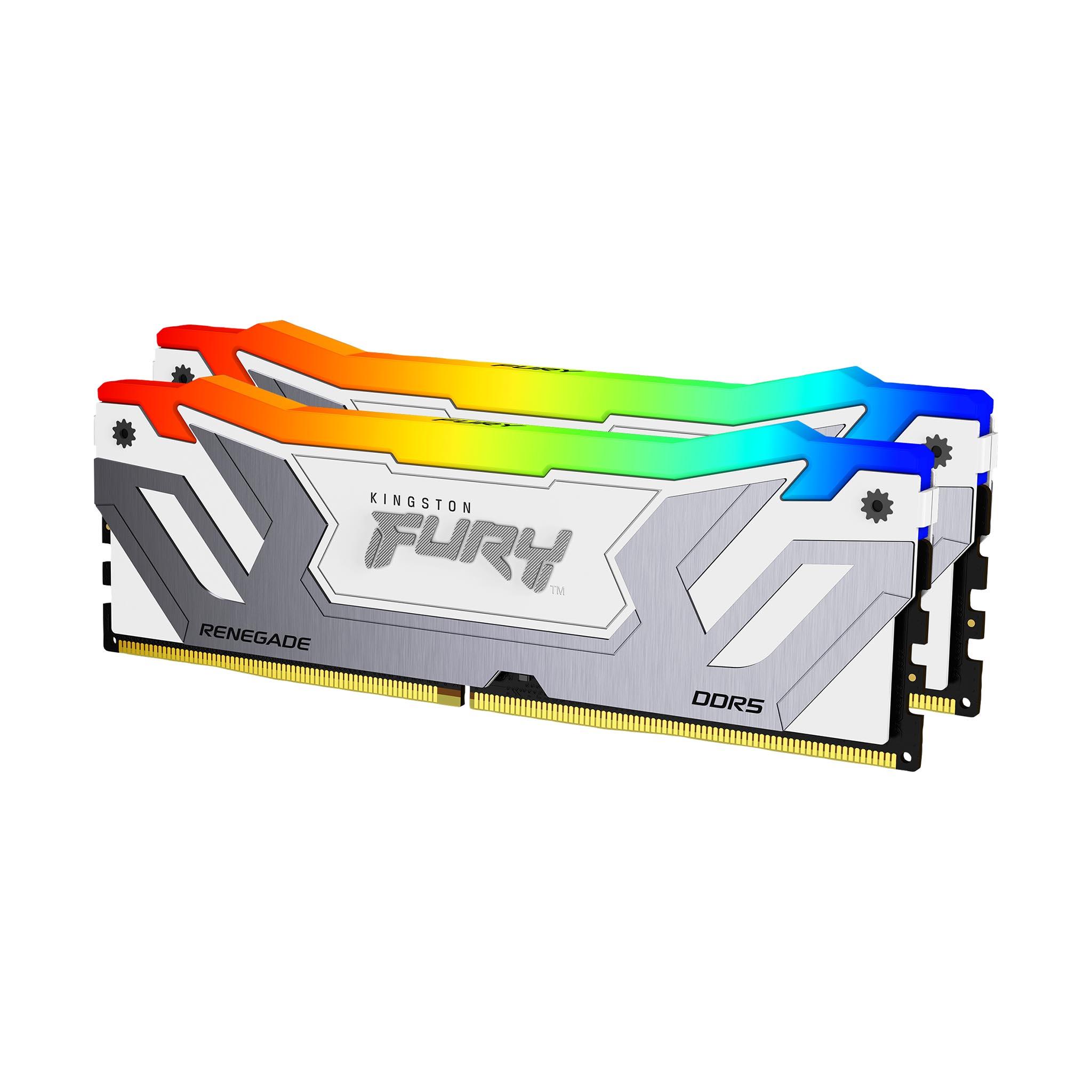 Памет Kingston FURY Renegade White RGB 48GB(2x24GB) DDR5 8400MHz CL40-2