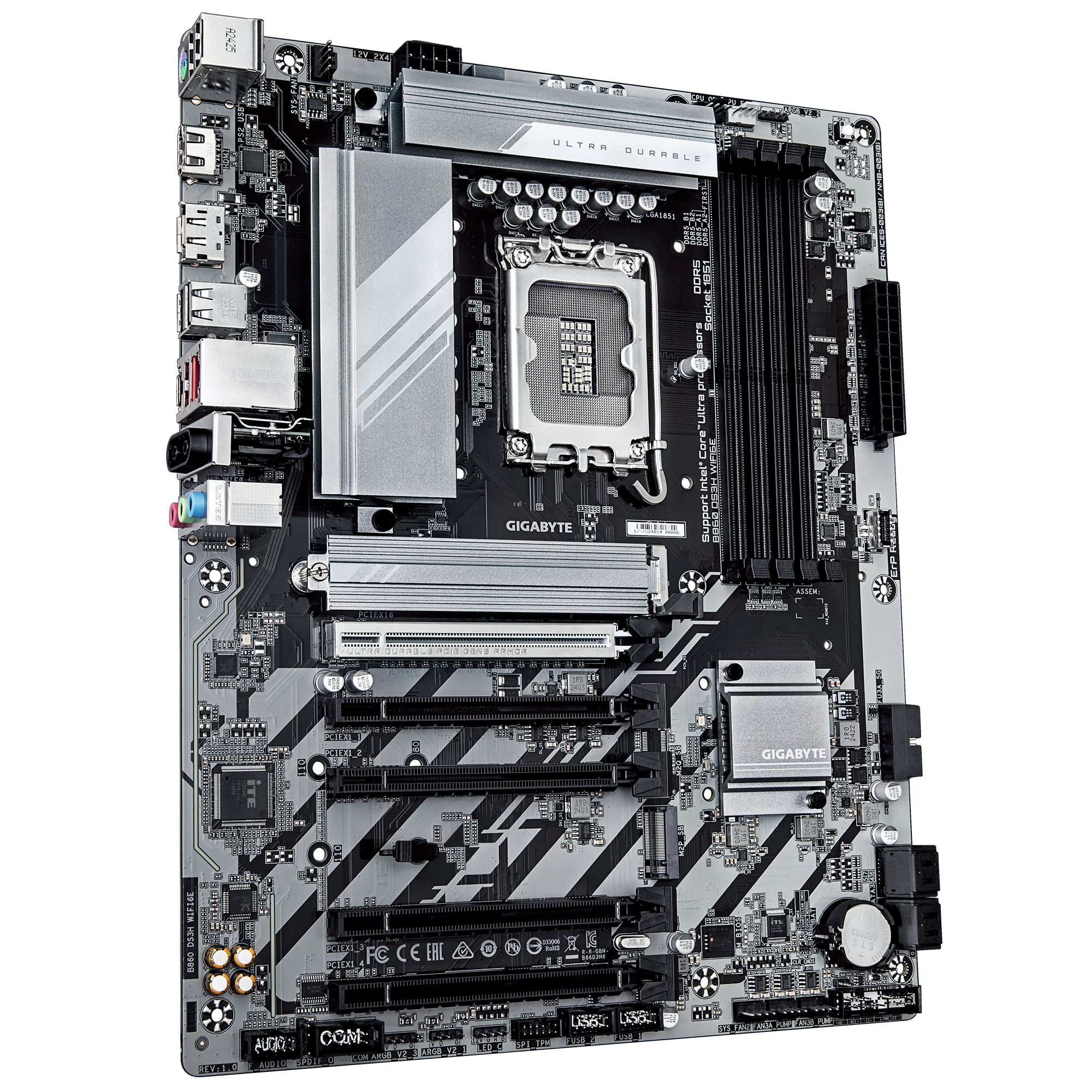 Дънна платка GIGABYTE B860 DS3H WIFI 6E, LGA 1851-2