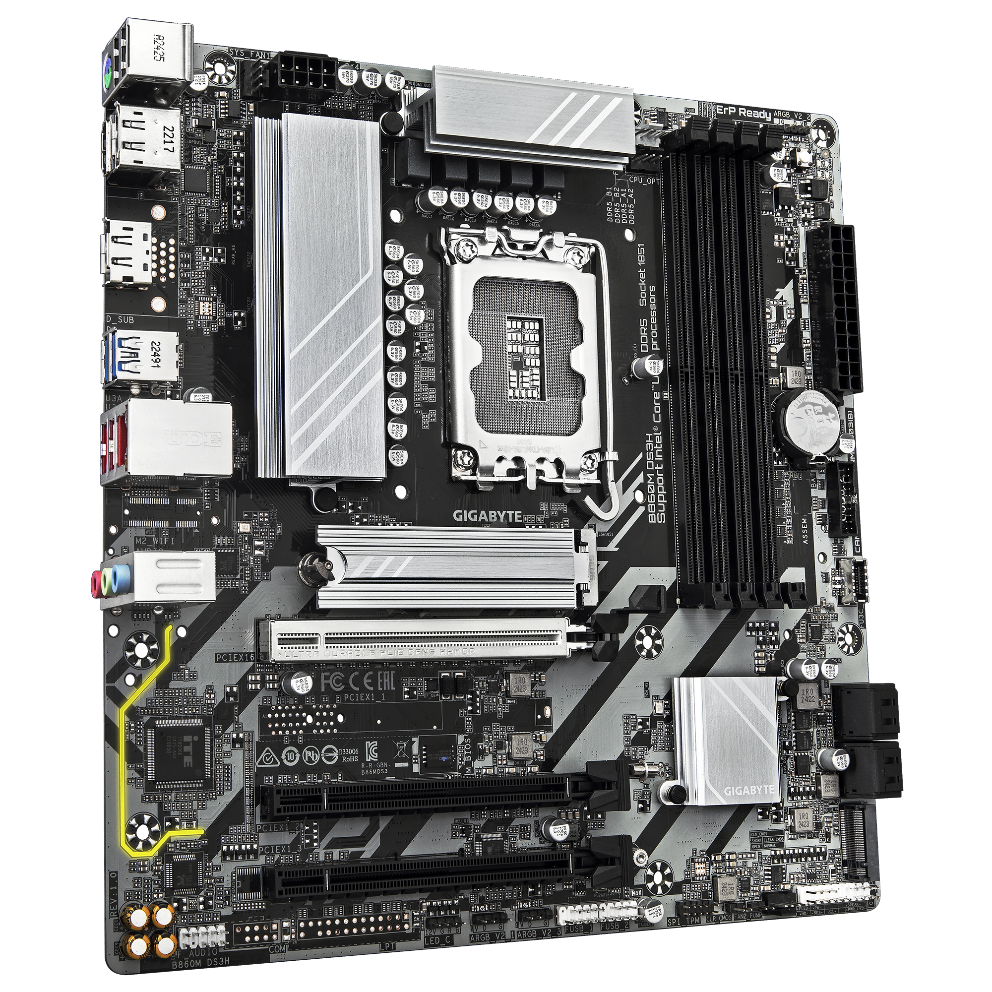 Дънна платка GIGABYTE B860 DS3H, LGA 1851-2