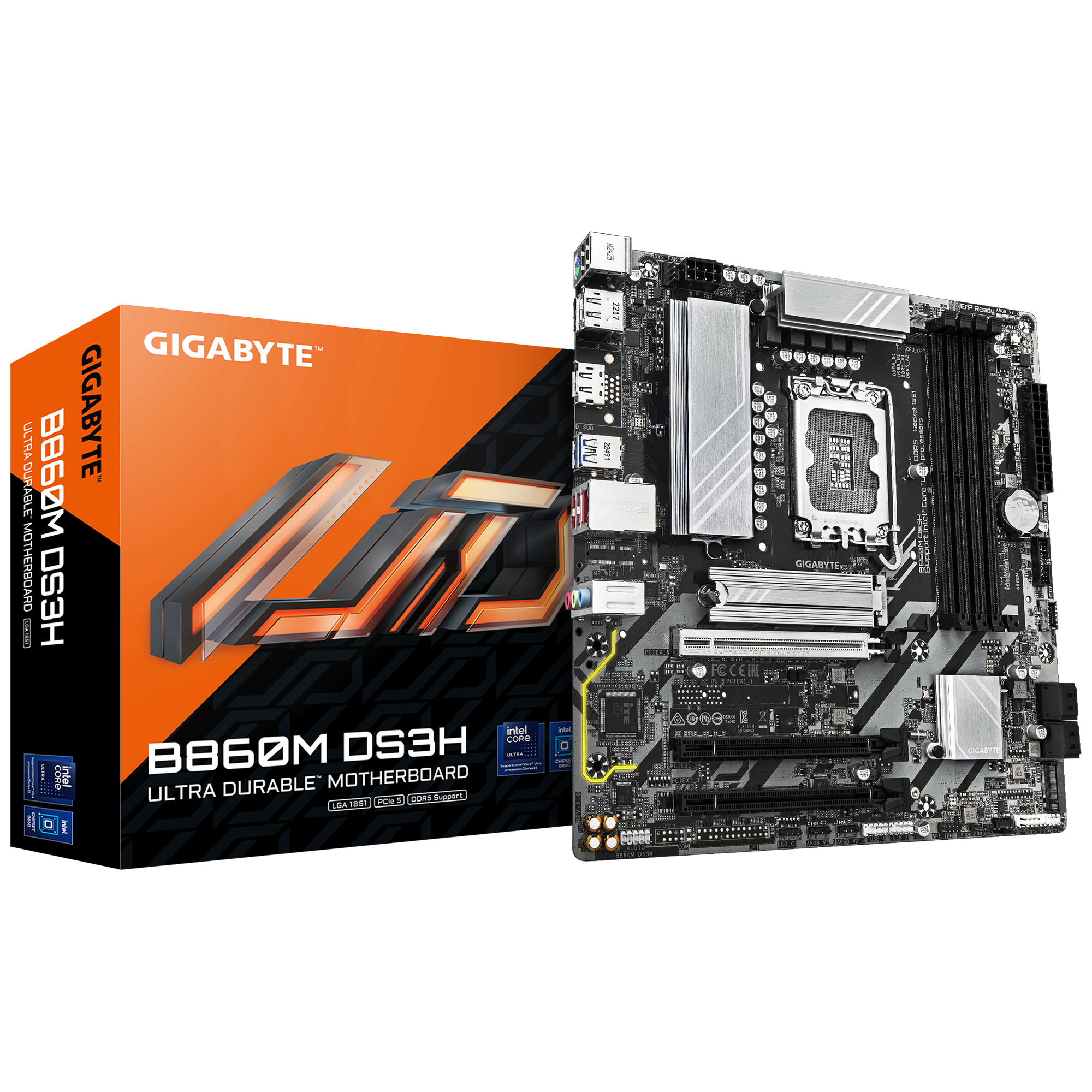 Дънна платка GIGABYTE B860 DS3H, LGA 1851-4