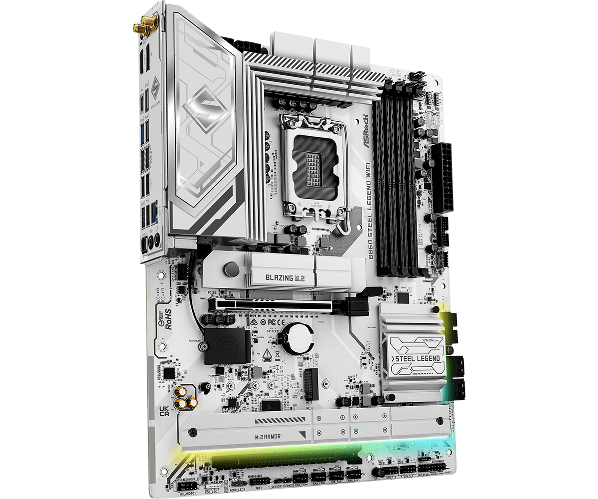 Дънна платка ASRock B860 STEEL LEGEND WIFI 6E, LGA 1851-3