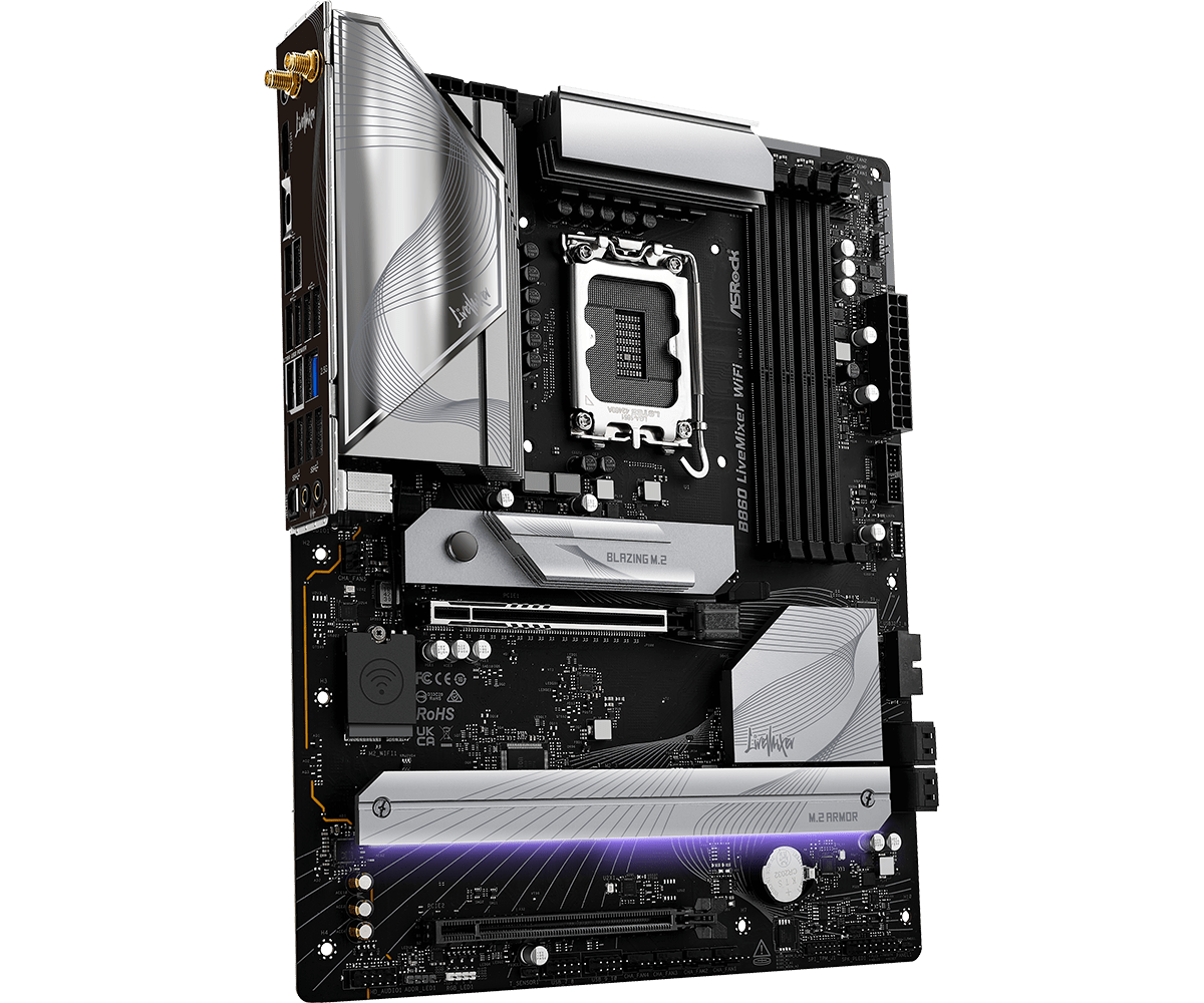 Дънна платка ASRock B860 LiveMixer WIFI 6E, LGA 1851-3