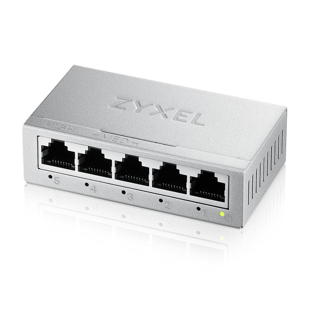 Суич ZYXEL GS-105B v5, 5 портов, Gigabit, метален корпус-2