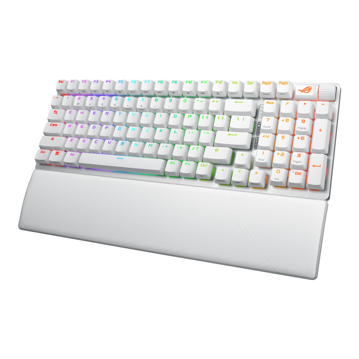 Геймърска безжична Клавиатура ASUS ROG Strix Scope II 96 - Moonlight White-4