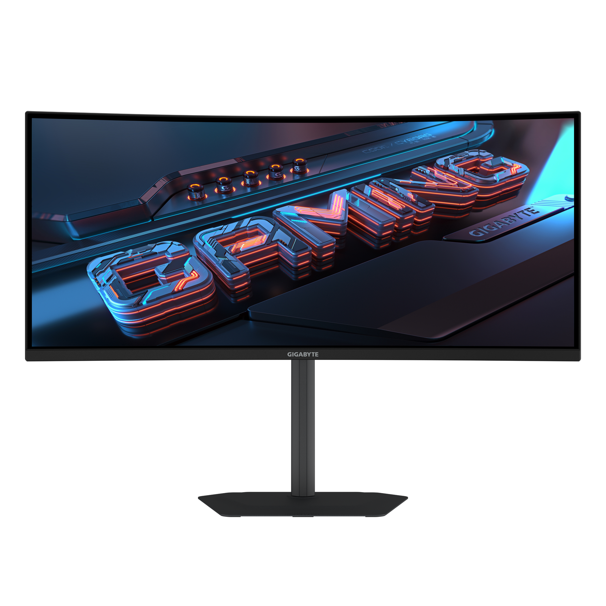 Геймърски Монитор Gigabyte G34WQCP - 34&quot; SS VA WQHD 3440x1440, Curved 1500R, 180Hz, 1ms, HDR Ready