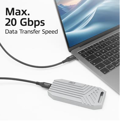 ACT Кабел USB-C - USB-C, 0.5 м / USB4, 20Gbps, 240W-4