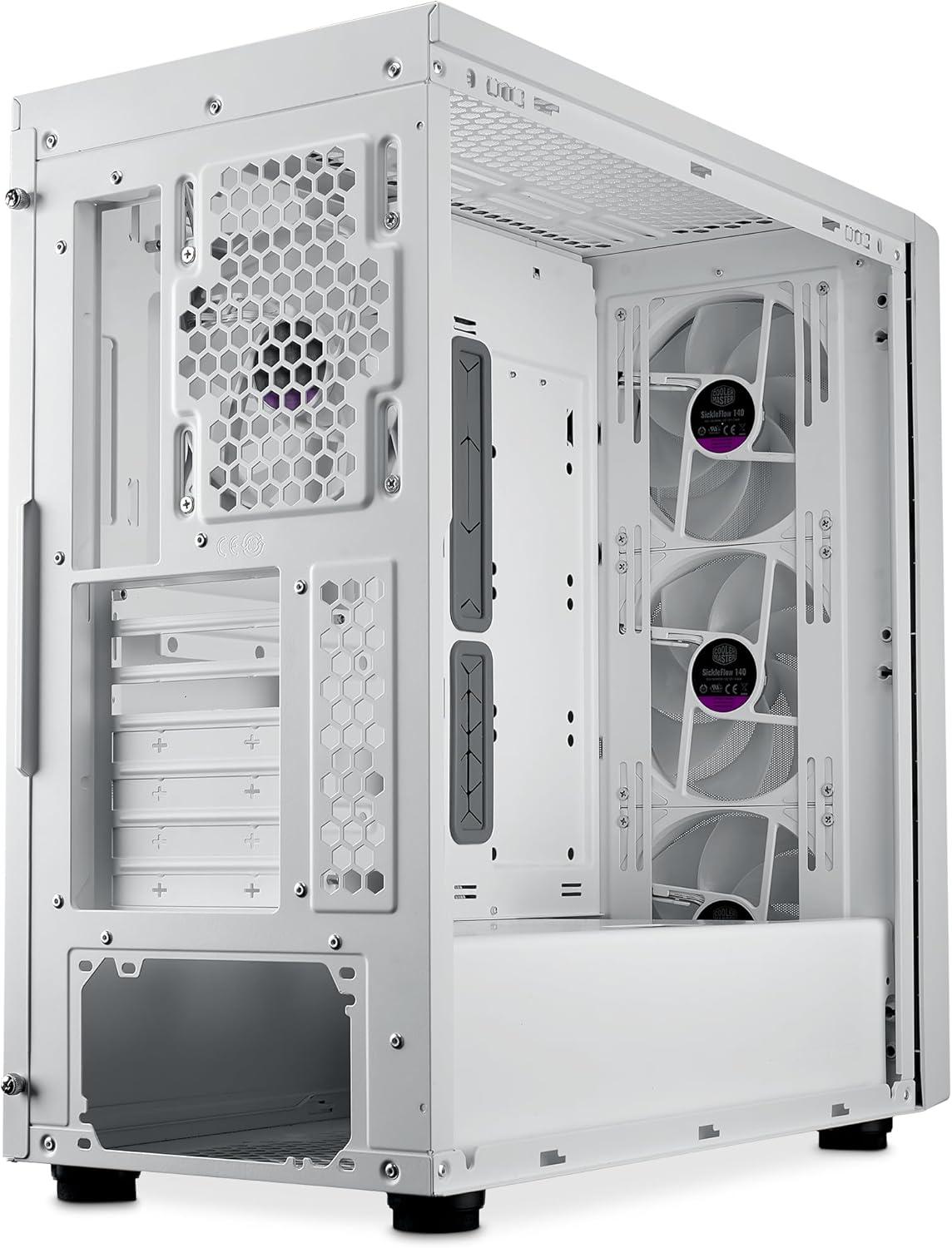 Кутия CoolerMaster MasterBox 600 - White ARGB-4