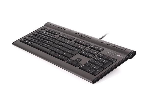 Mултимедийна клавиатура A4TECH KL-7MUU, изход за микрофон/слушалки, USB порт-3