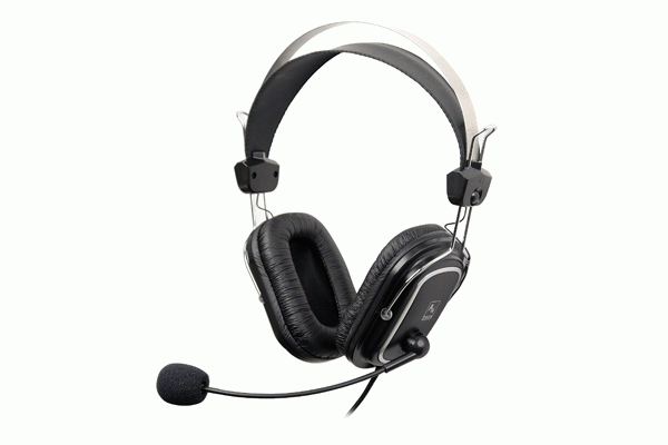 Слушалки с микрофон A4TECH HS-50, Черен-1