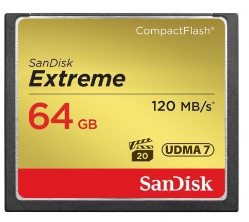 Карта памет SANDISK  Extreme&reg; CompactFlash&reg; Memory Card 64Gb-1