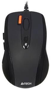 Жична мишка A4Tech N-70FXS, V-Track безшумна, PADLESS, USB