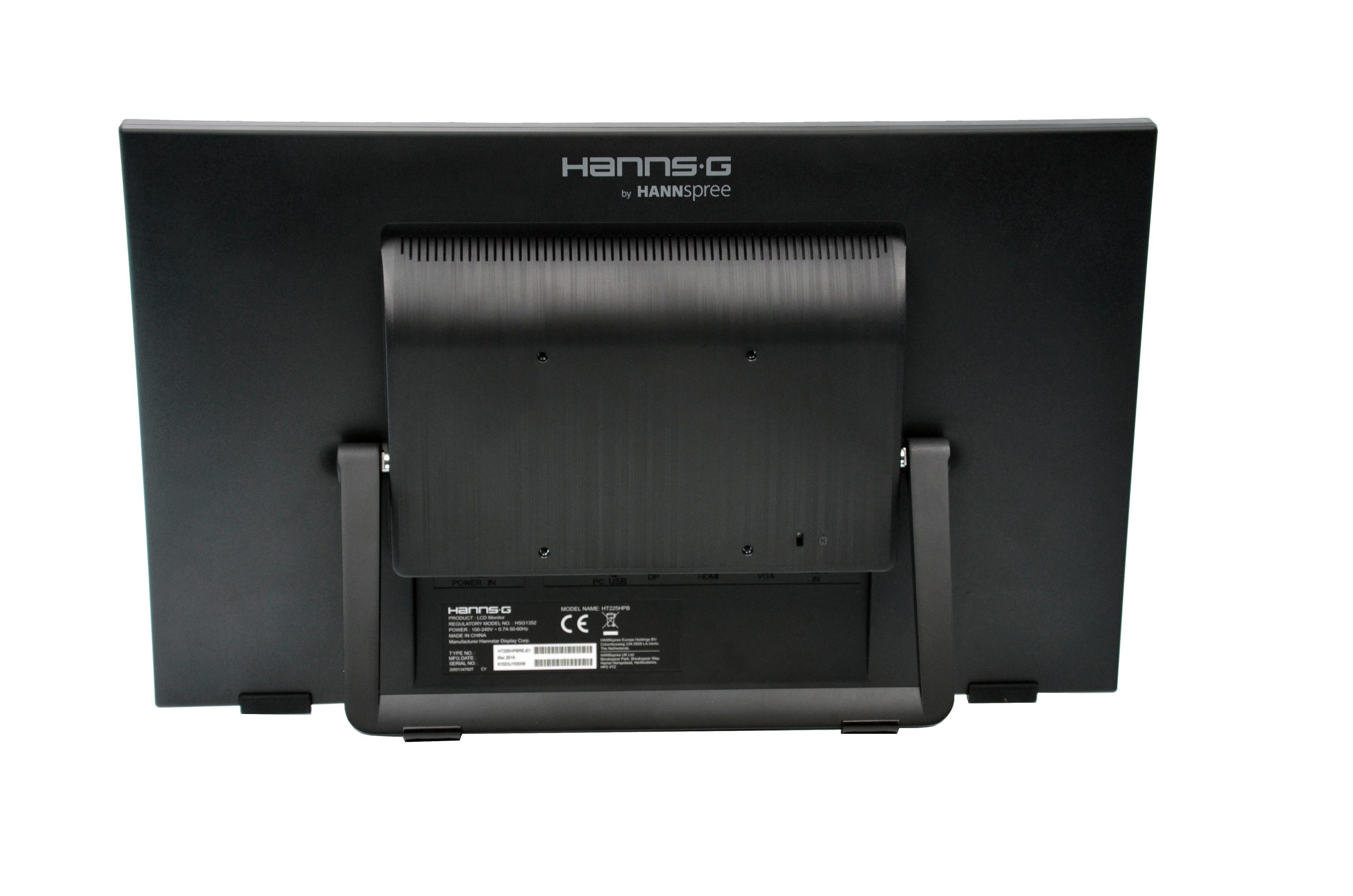 Тъч монитор HANNSPREE HT225HPB, LED, 21.5 inch, Wide, Full HD, Display Port, VGA, HDMI, Черен-3