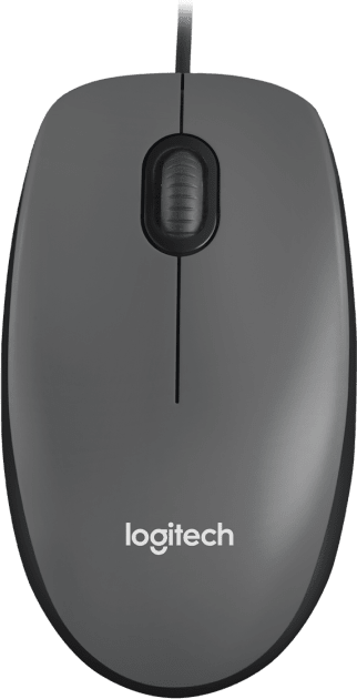 Жична оптична мишка LOGITECH M100, Черен, USB