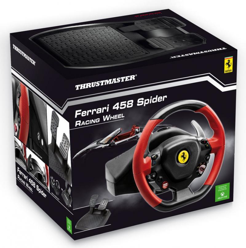 Волан THRUSTMASTER, Ferrari 458 Spider Racing Wheel, за XBox-3