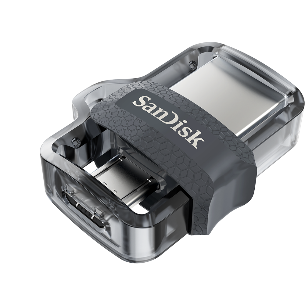 USB памет SanDisk Ultra Dual Drive m3.0, 64GB, OTG, Черен-1
