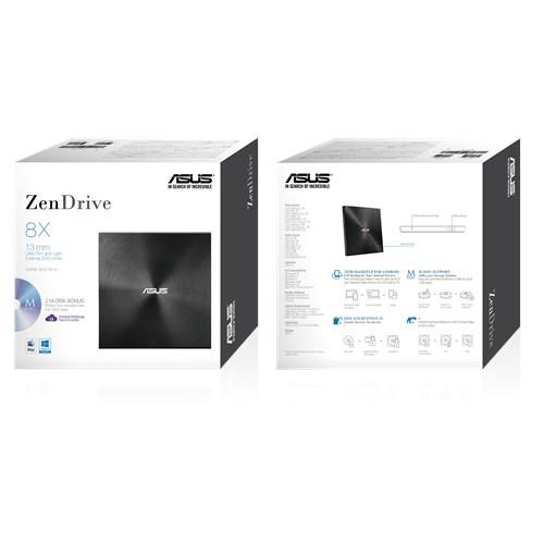 Външно USB DVD записващо устройство ASUS ZenDrive U7M Ultra-slim, USB 2.0, Черен-4