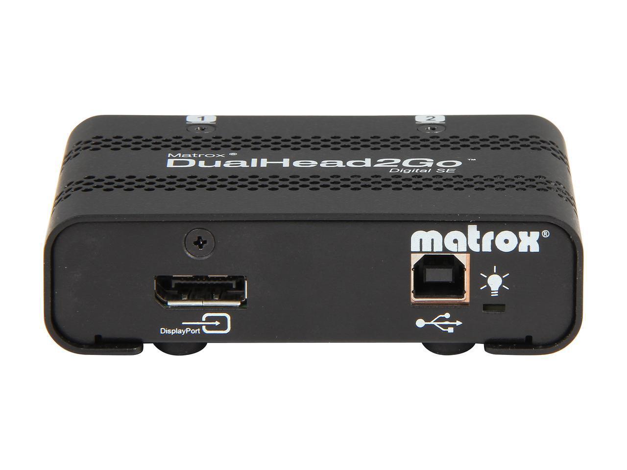 Външен мулти-дисплей адаптер Matrox D2G-DP2D-IF за едновременна работа на 2 монитора с DP вход-2