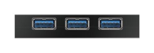 USB хъб D-Link DUB-1340/E, Със захранване, USB 3.0, Черен-3