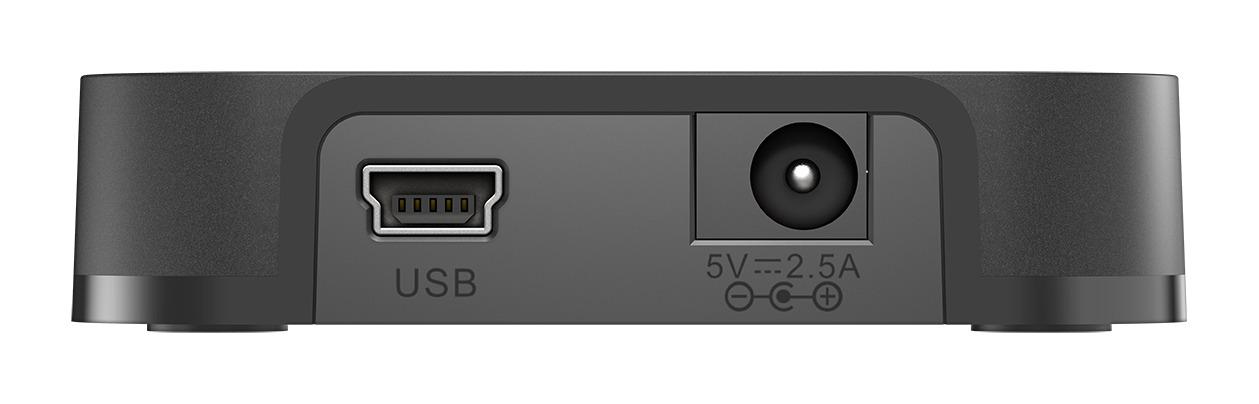 USB хъб D-Link DUB-H4/E със захранване, 4-порта, USB 2.0, Черен-3