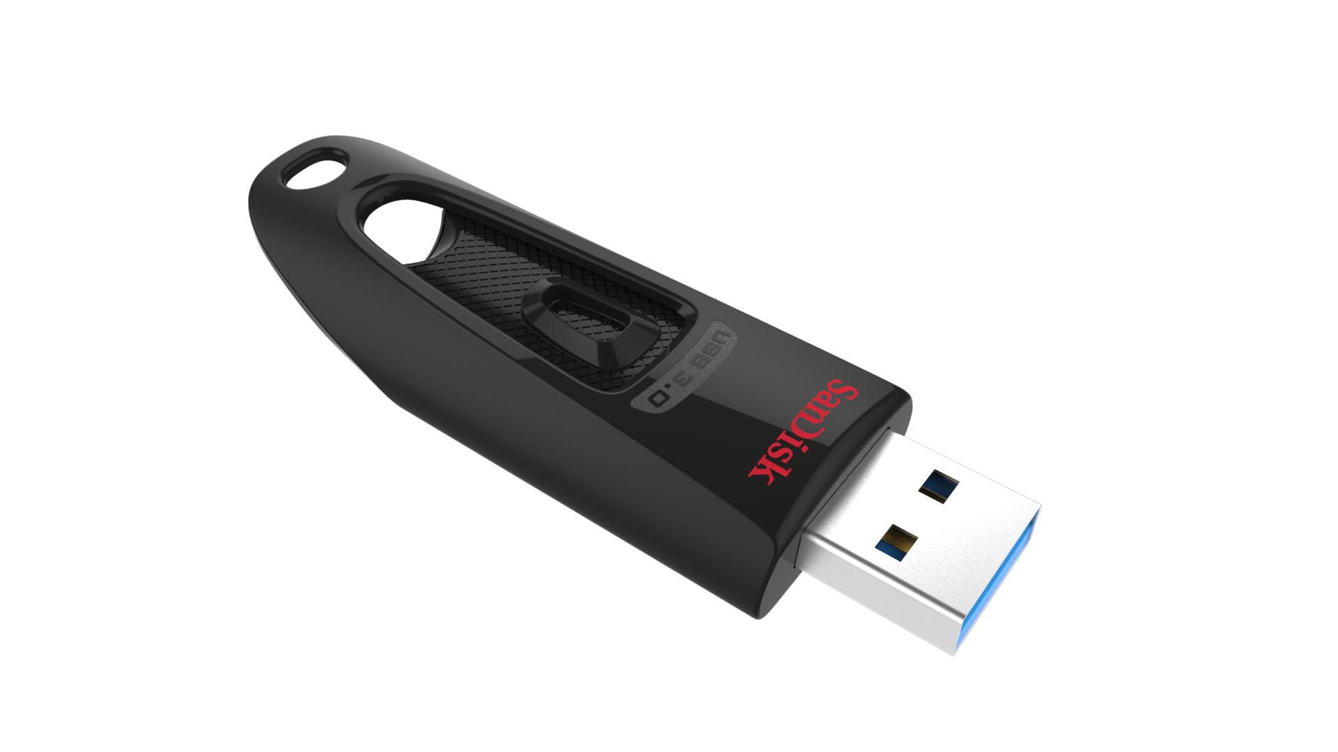 USB памет SanDisk Ultra USB 3.0, 256GB, Черен,100 Mb/s