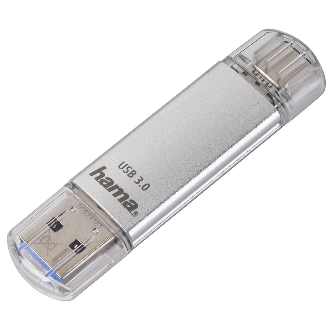 USB памет HAMA Тип USB-C Laeta, 64GB, USB 3.1 Type-C, Сребрист-2
