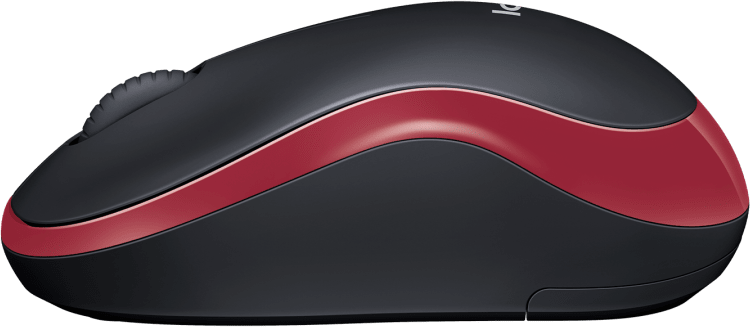 Безжична оптична мишка LOGITECH M185, Червена, USB-3